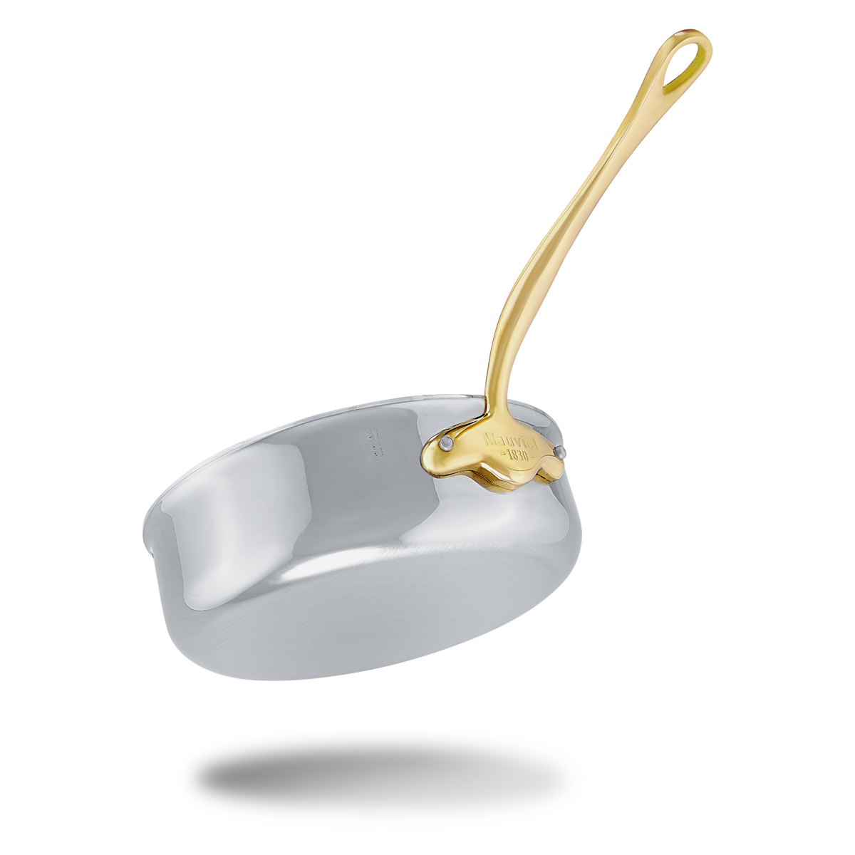 Mauviel 1830 M'COOK B 5-Ply Saute Pan With Brass Handle