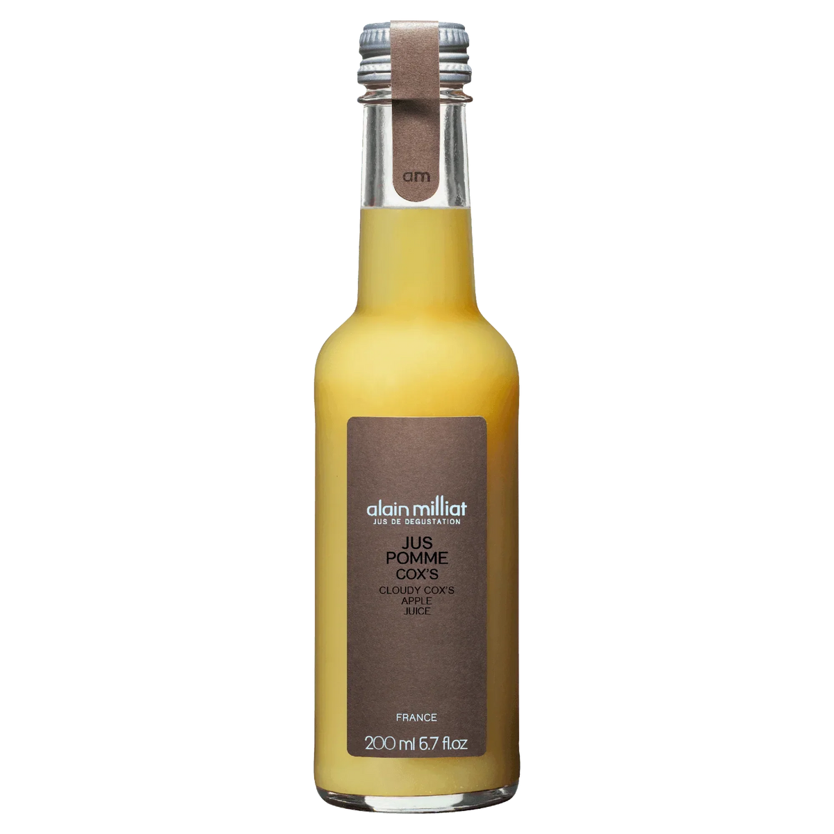 Alain Milliat Cloudy Cox's Apple Juice, 200ml, French artisanal premium quality beverage