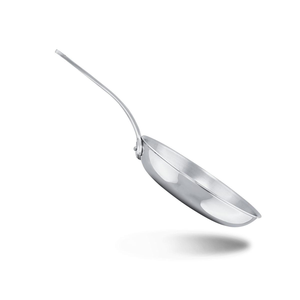 Mauviel 1830 M'COOK 5-Ply Frying Pan With Lid, Cast Stainless Steel Handle, 11-In