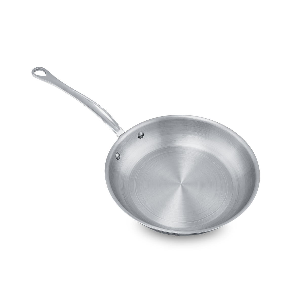 Mauviel 1830 M'COOK 5-Ply Frying Pan With Lid, Cast Stainless Steel Handle, 11-In