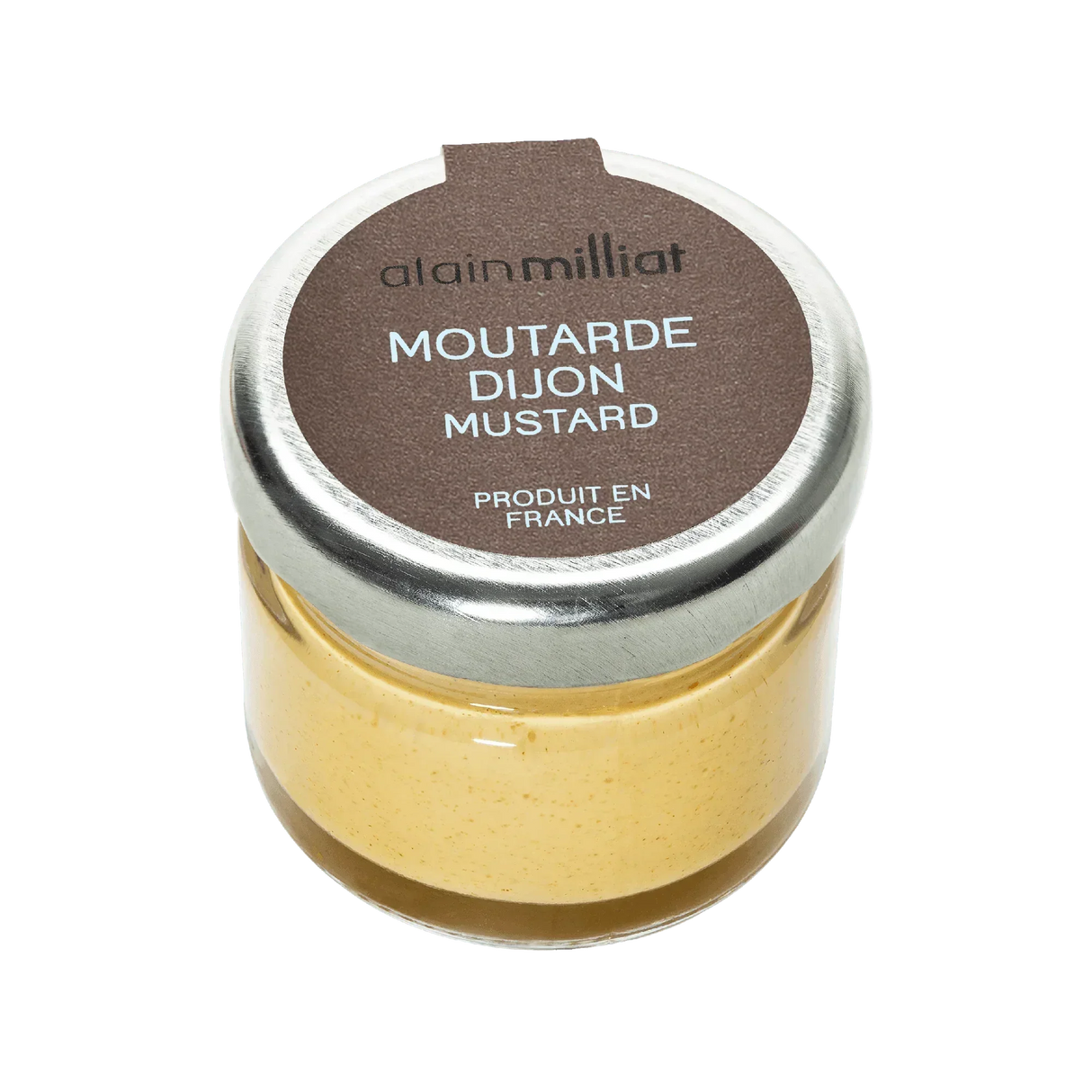 Alain Milliat Dijon Mustard, French-made, artisanal, premium quality in a glass jar