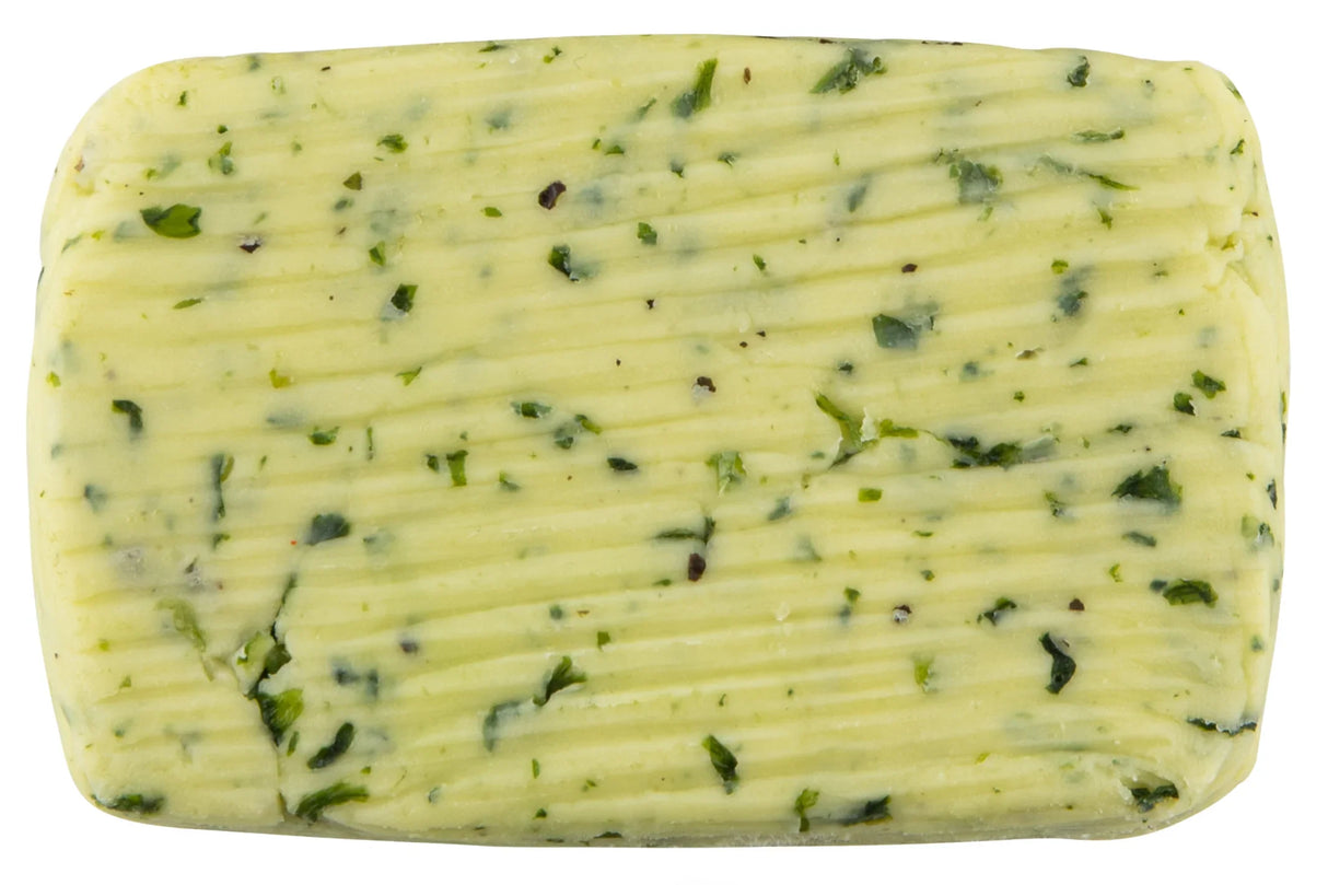 Churned Wild Garlic & Kampot Pepper Butter by Bordier (4.4 oz) | Hand-made, Grass Fed | Imported from France - The French Pantry