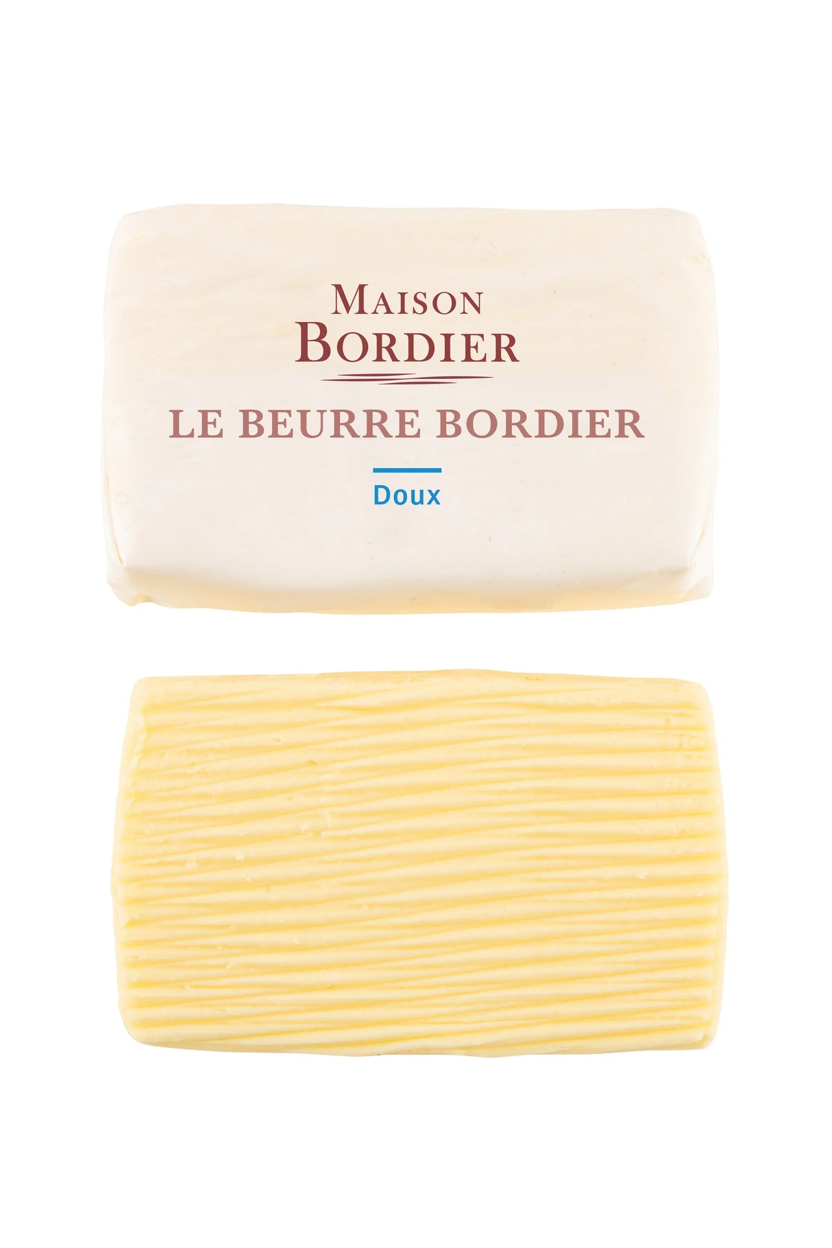 Maison Bordier Doux butter, creamy French butter with artisan texture, premium quality