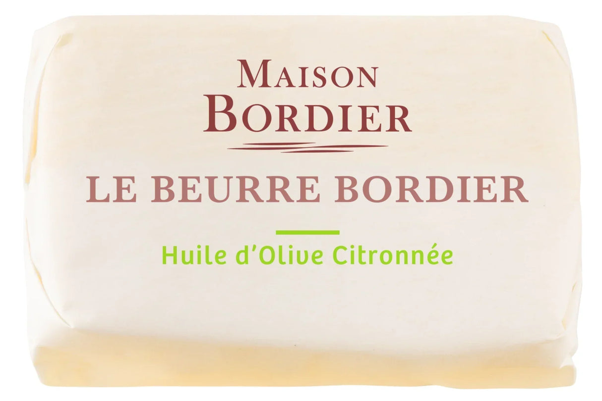 Maison Bordier butter with lemon olive oil, artisan French butter, premium quality, all-natural