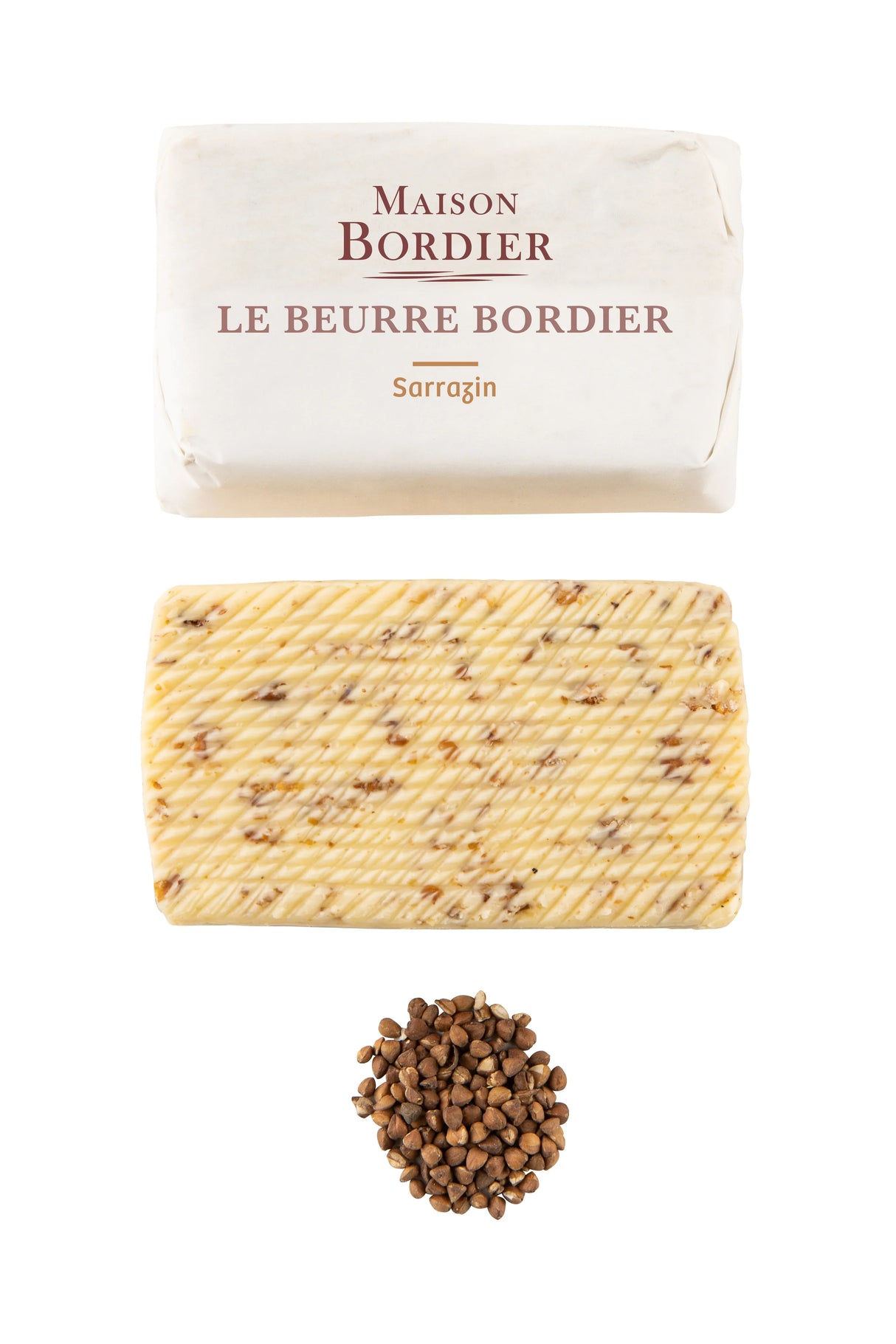 Churned Buckwheat Butter by Bordier (4.4 oz) | Hand-made, Grass Fed | Imported from France - The French Pantry