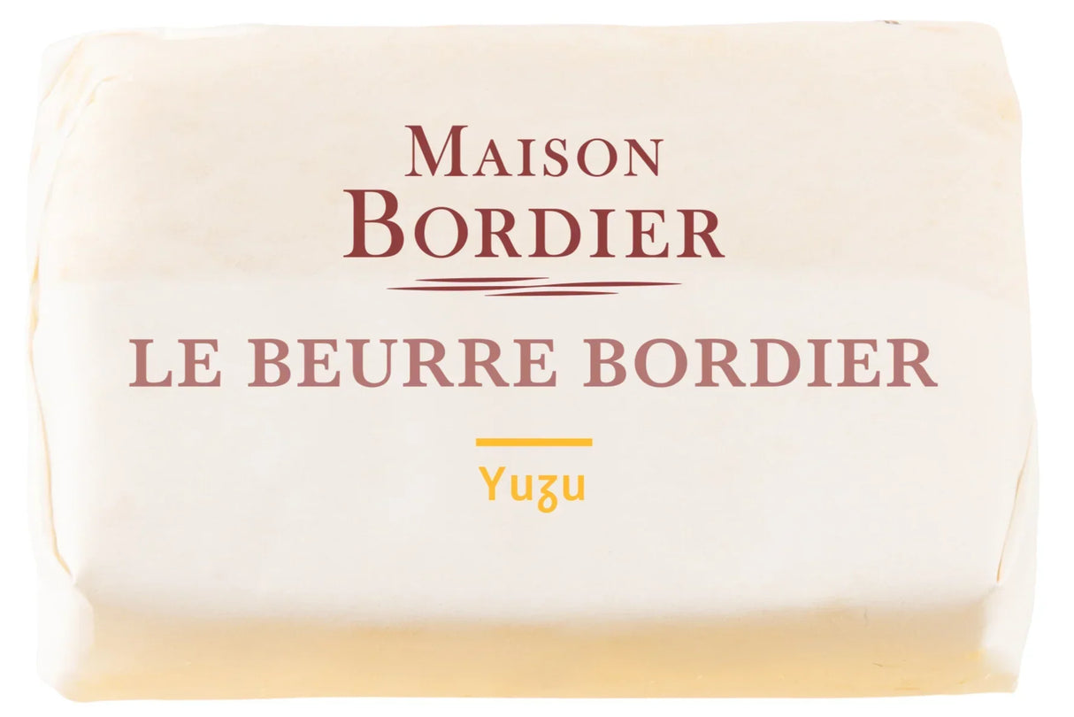 Maison Bordier Yuzu butter, artisan French butter with citrus flavor, premium quality
