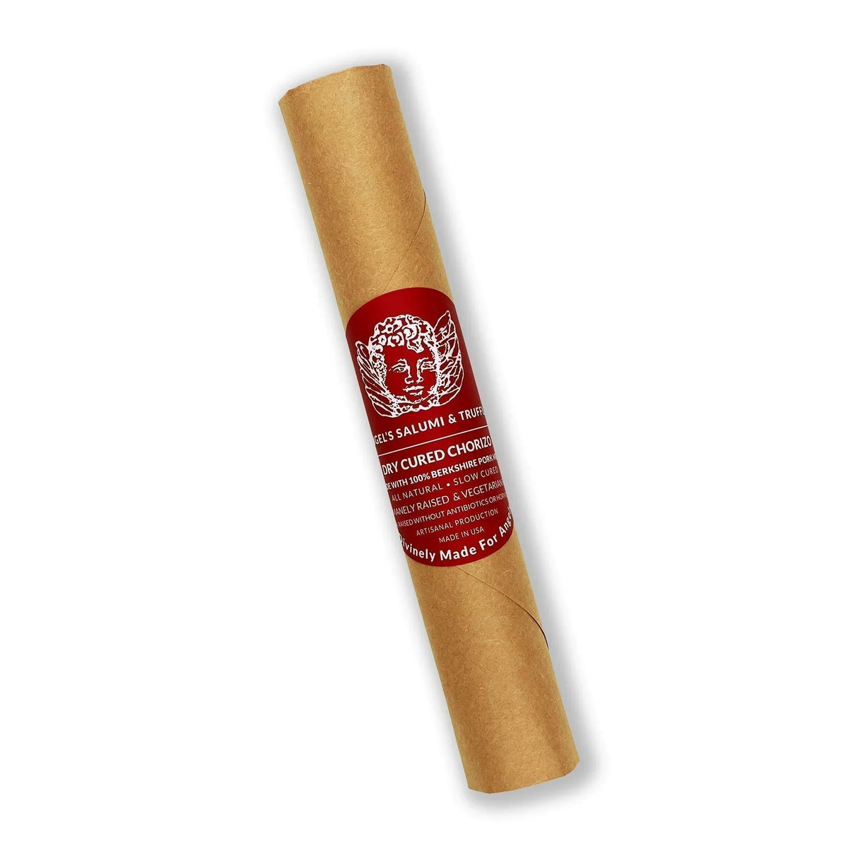 Spanish Style Chorizo Salami by Angel's Salumi & Truffles (5.5 oz) | No added Nitrates, Hormone-Free, Antibiotic-Free - The French Pantry