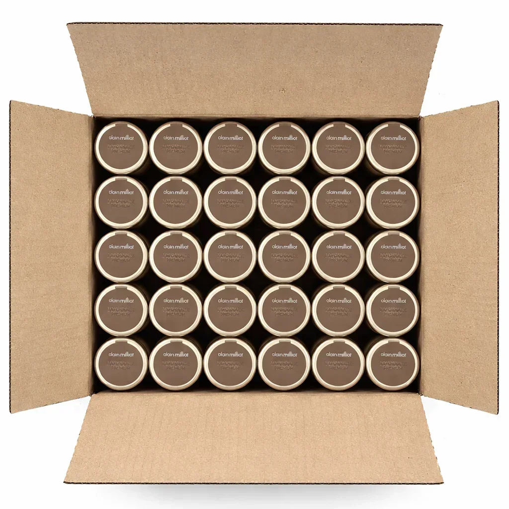 Box of Alain Milliat artisanal French jams, premium quality, all-natural, small-batch, clean-label