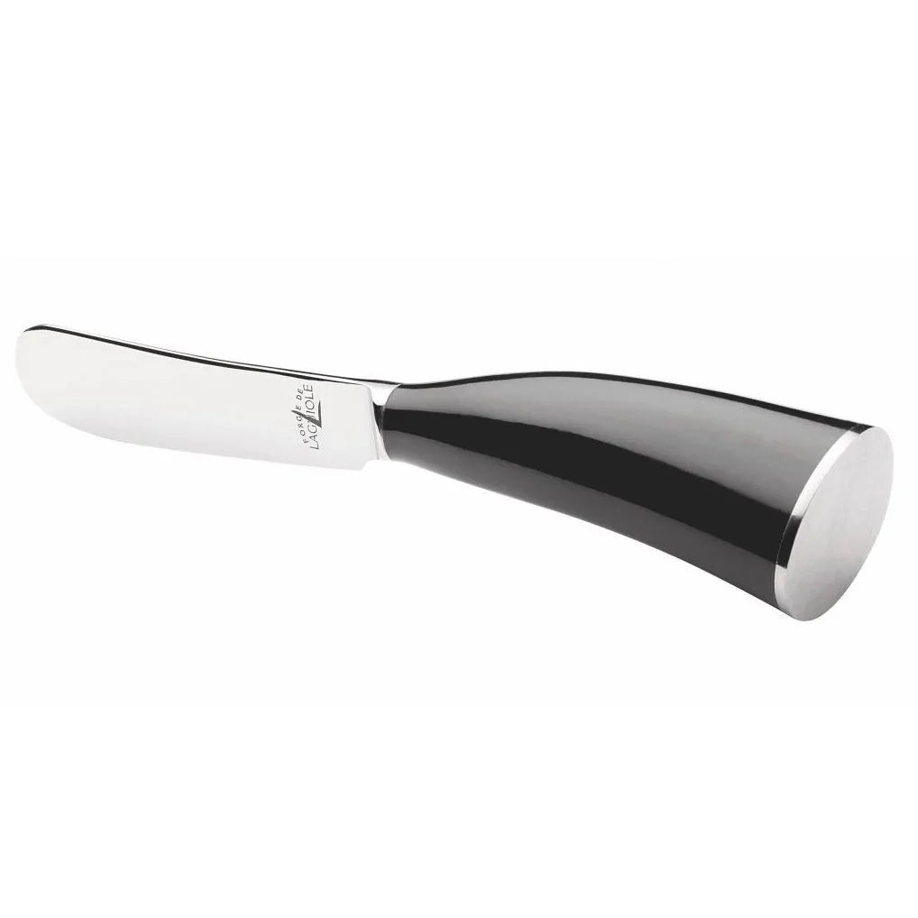 Forge de Laguiole Black Horn Tip Butter Knife - The French Pantry