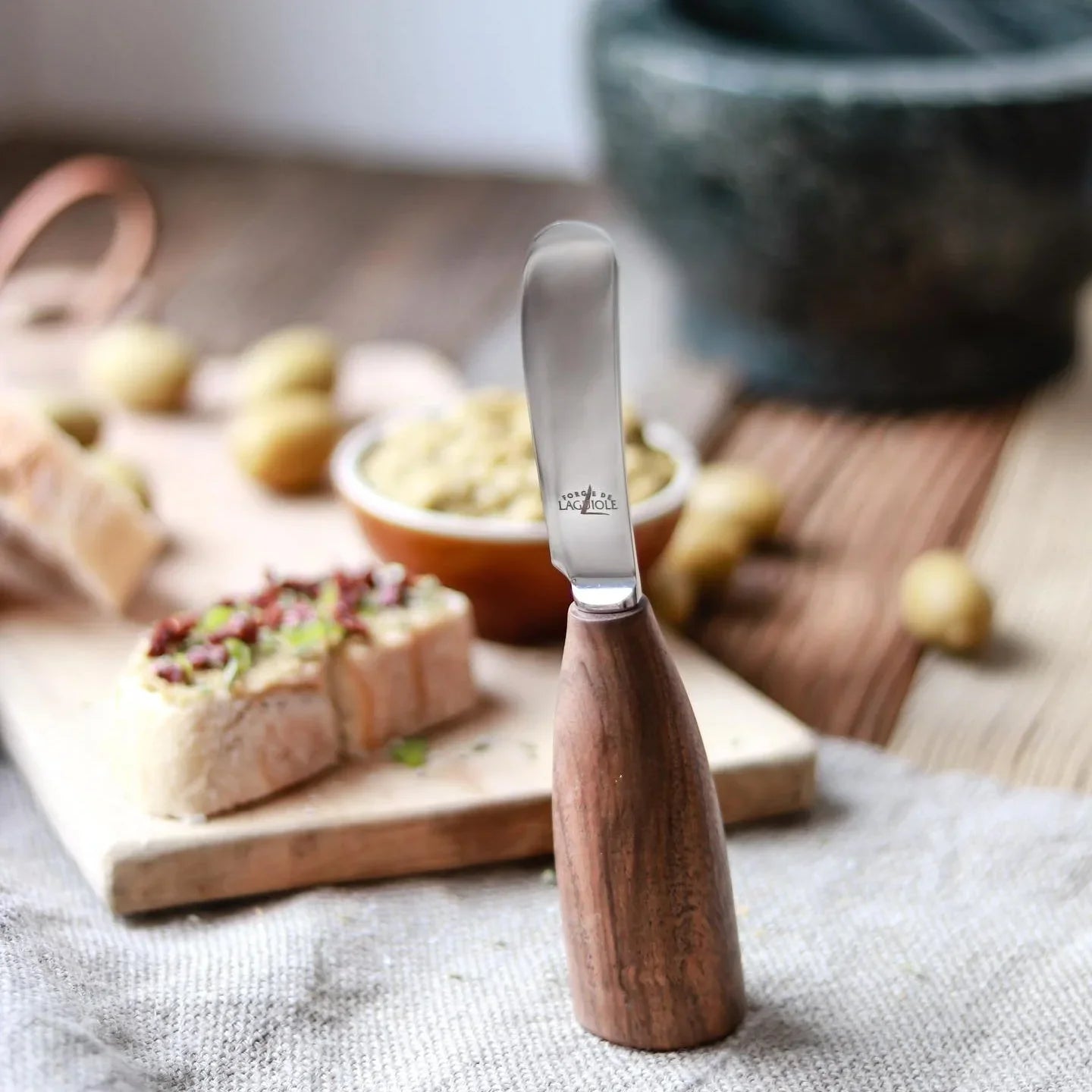 Forge de Laguiole Walnut Butter Knife - The French Pantry