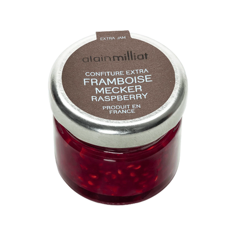 Mecker Raspberry Extra Jam by Alain Milliat, 1 oz (28g) | GMO-Free | Imported from France - The French Pantry