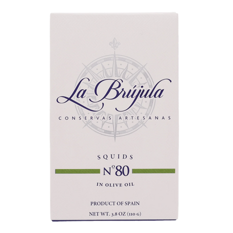 Squid in Olive Oil by La Brujula | Additive-free | Imported from Spain - The French Pantry