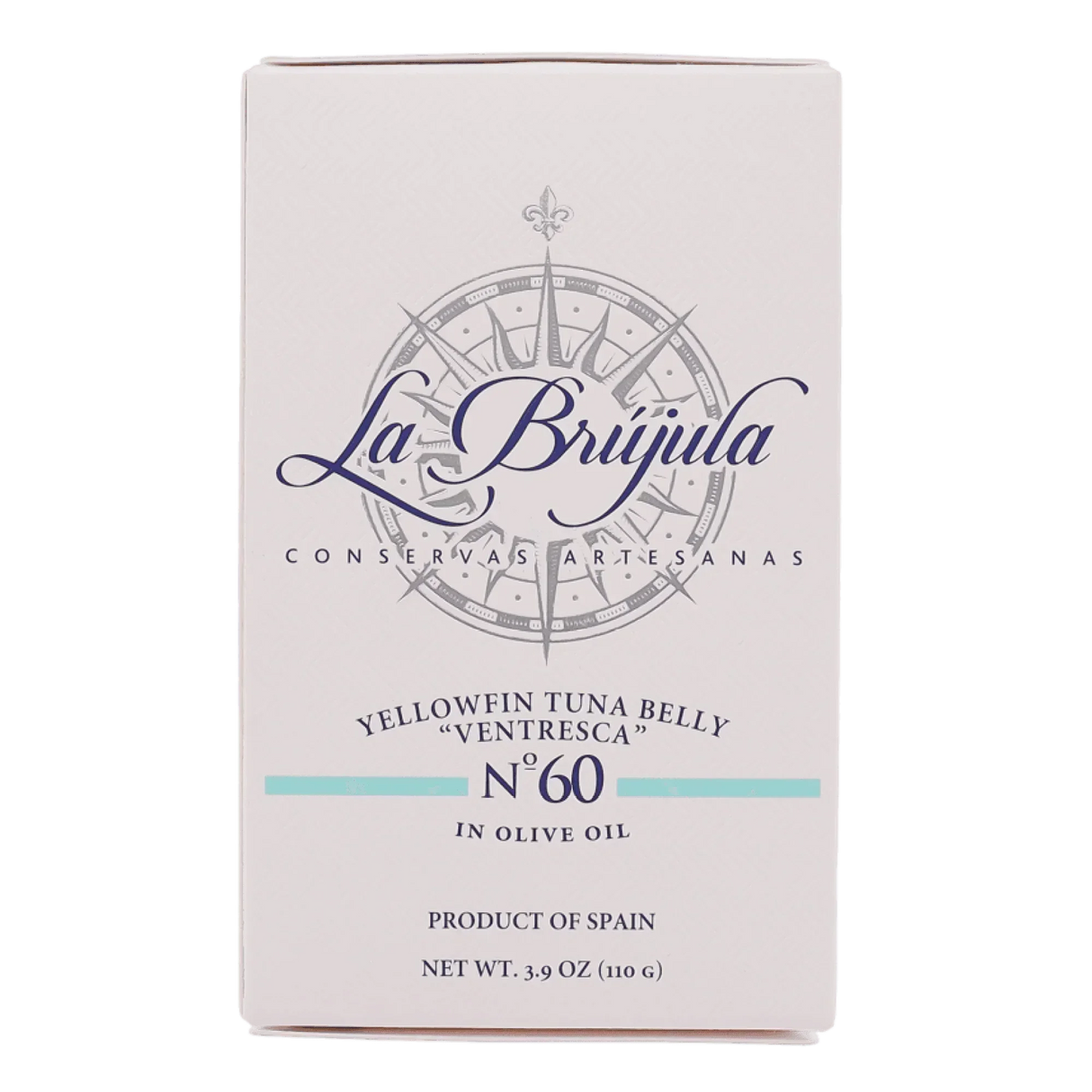 La Brújula Yellowfin Tuna Belly in Olive Oil, artisanal Spanish conserva, premium quality