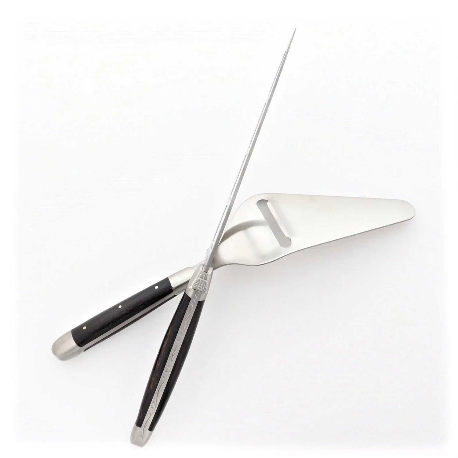 Laguiole Cheese Set "Barthélemy" - Ebony Handle - By Forge de Laguiole - The French Pantry