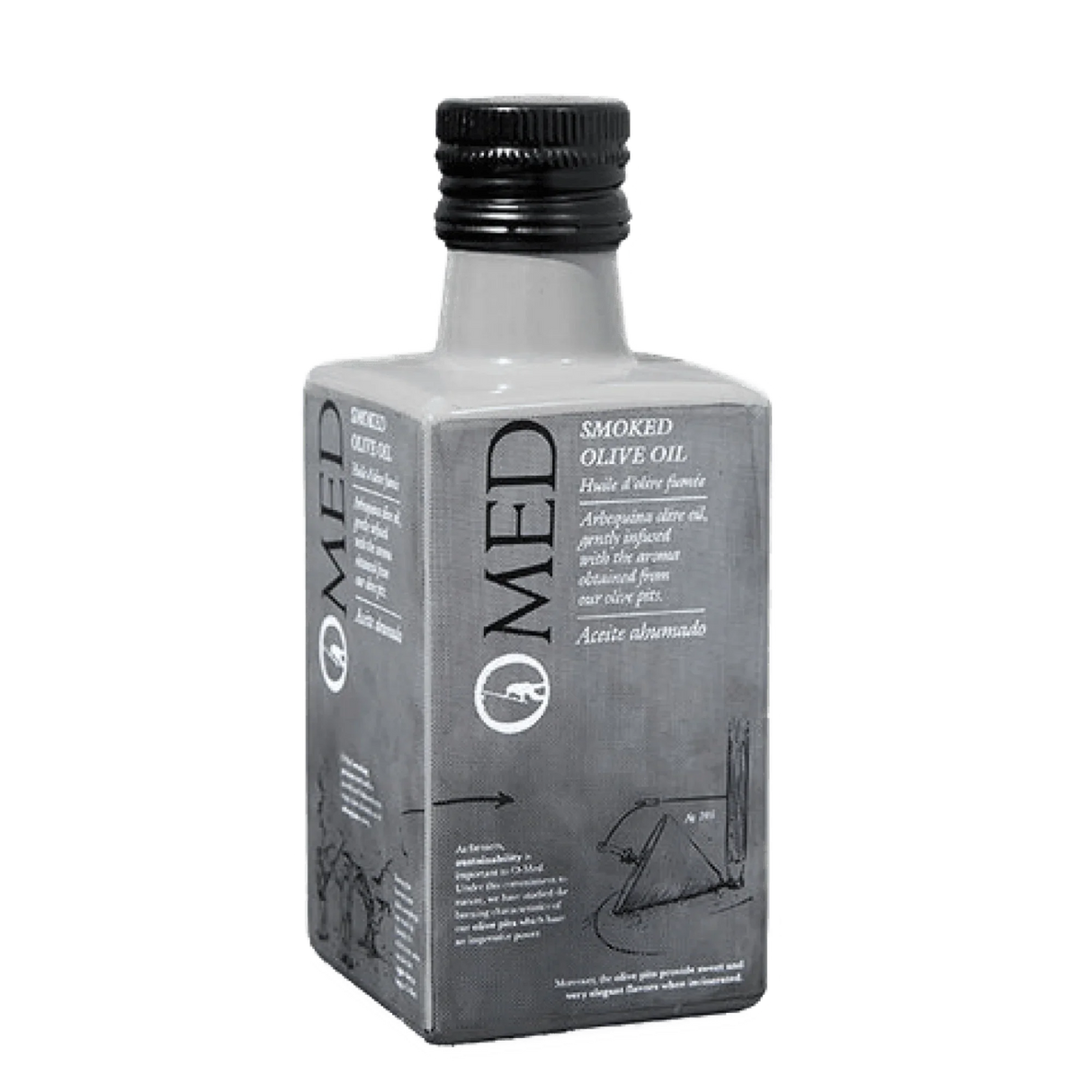 Smoked Arbequina Olive Oil by O-MED (8.5 fl oz) | Imported from Spain - The French Pantry