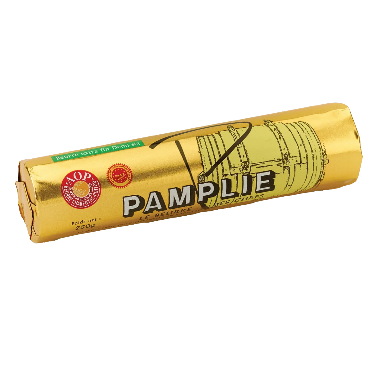 Pamplie AOP French butter, 250g, extra fine demi-salted, artisan-made, premium quality