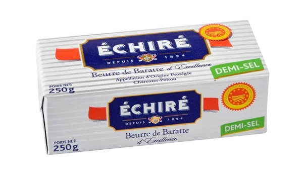 Échiré French butter, 250g, demi-sel, AOP, artisan-made, premium quality, grass-fed, non-GMO