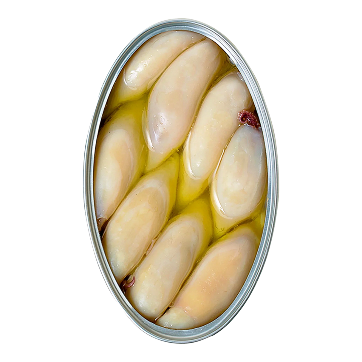 Canned squid in olive oil, artisan-made, premium quality, gluten-free, keto-friendly seafood