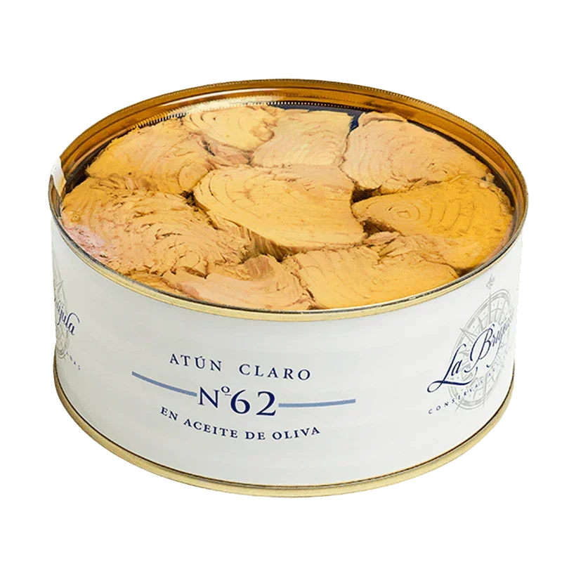 Premium light tuna in olive oil, artisan-canned, clean-label