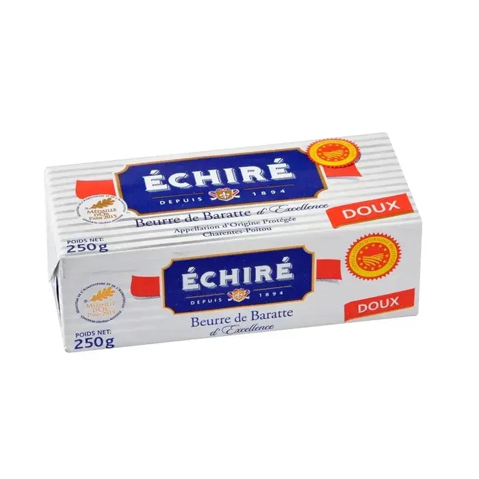 Échiré Doux butter 250g — premium French AOP butter, artisan-made, grass-fed, all-natural