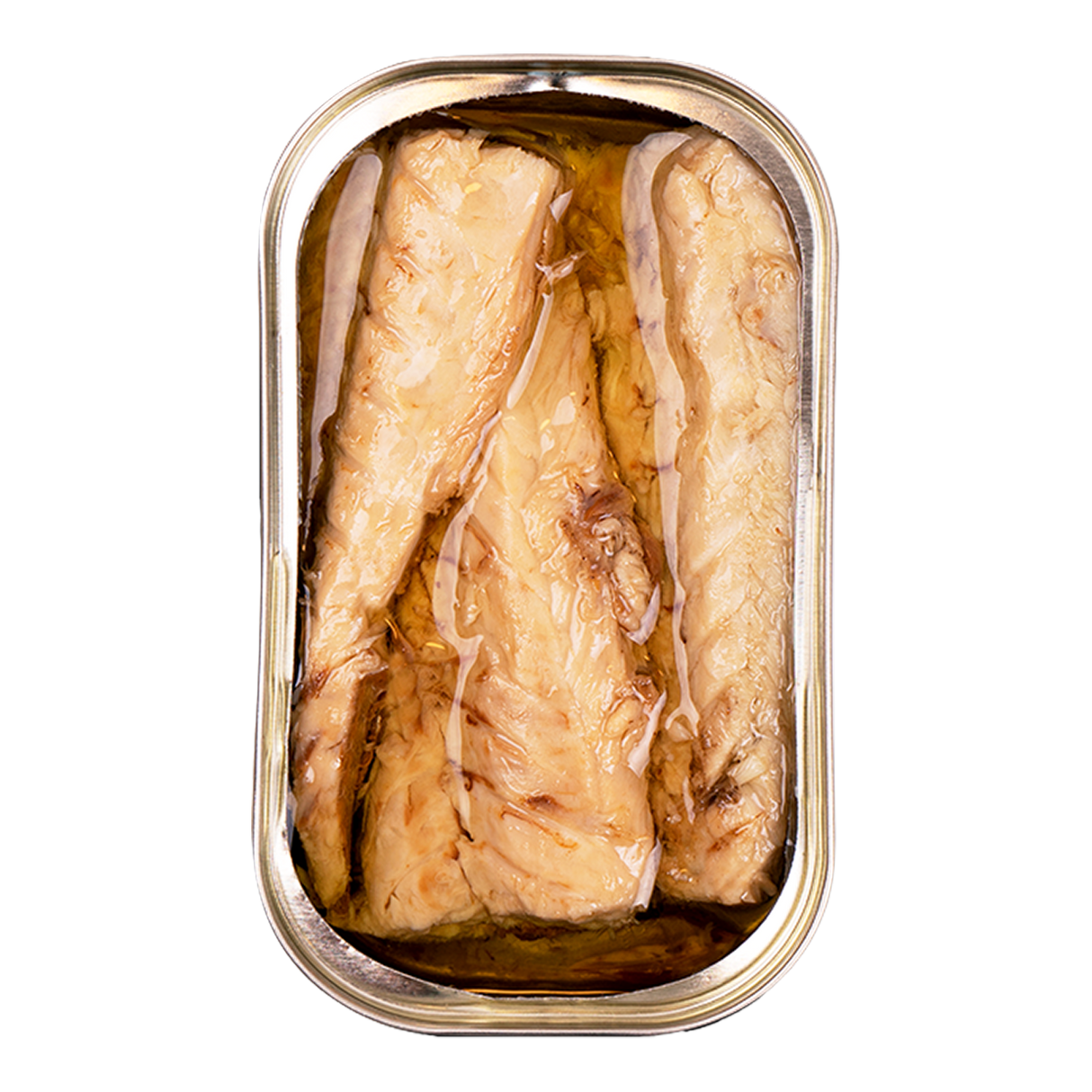 Canned mackerel fillets in olive oil, premium French pantry gourmet seafood