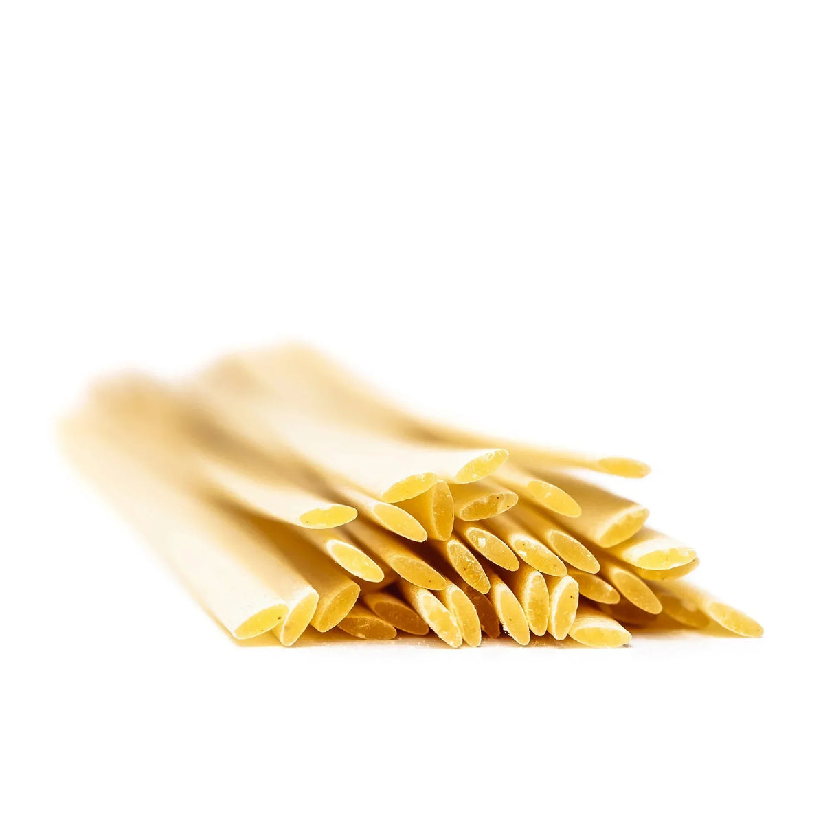 Premium Italian pasta, artisan-made, all-natural, high-protein, clean-label