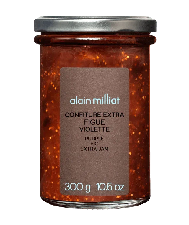 Alain Milliat purple fig extra jam, artisan-made, 300g, premium French confiture in glass jar