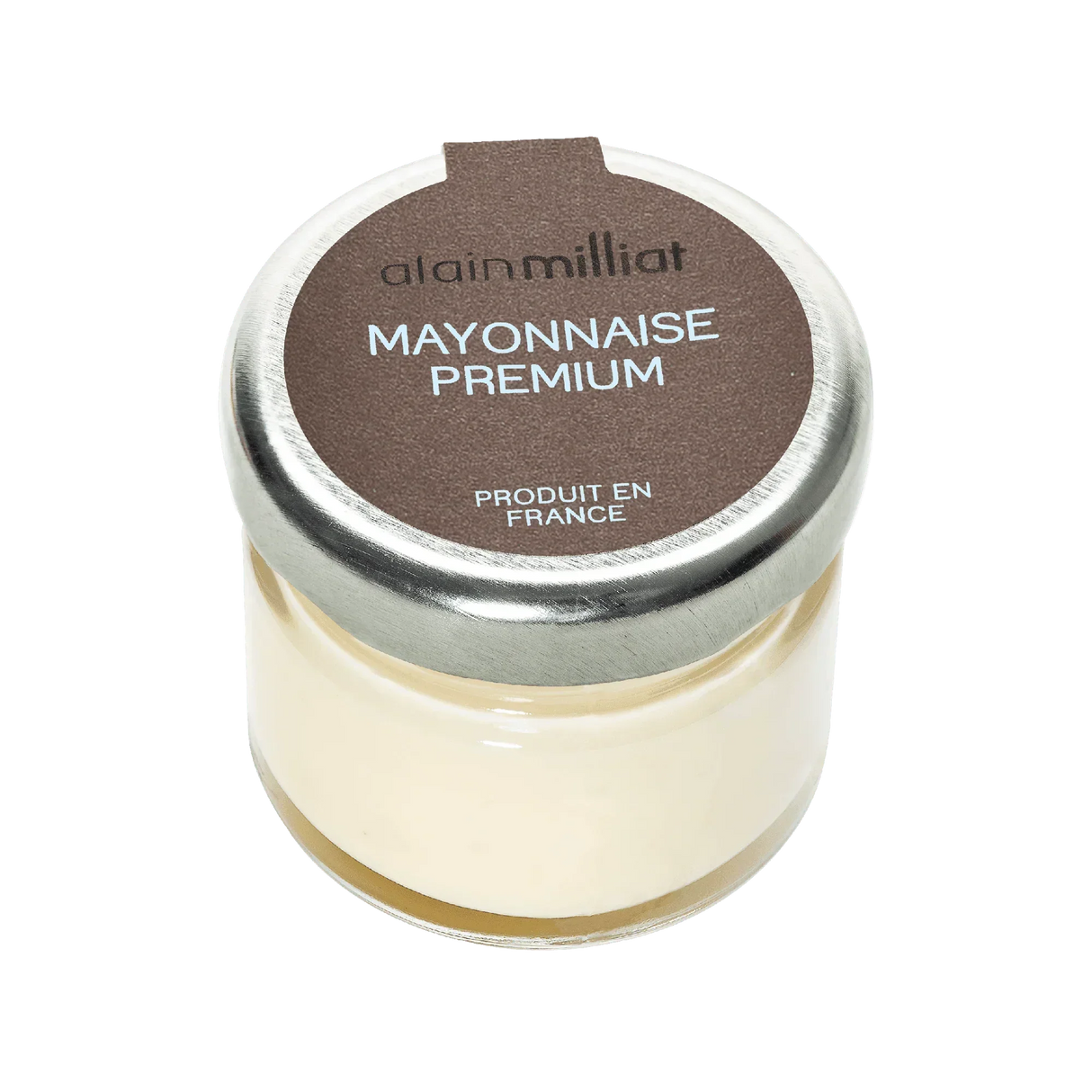 Alain Milliat Premium Mayonnaise, French-made artisanal condiment in a glass jar