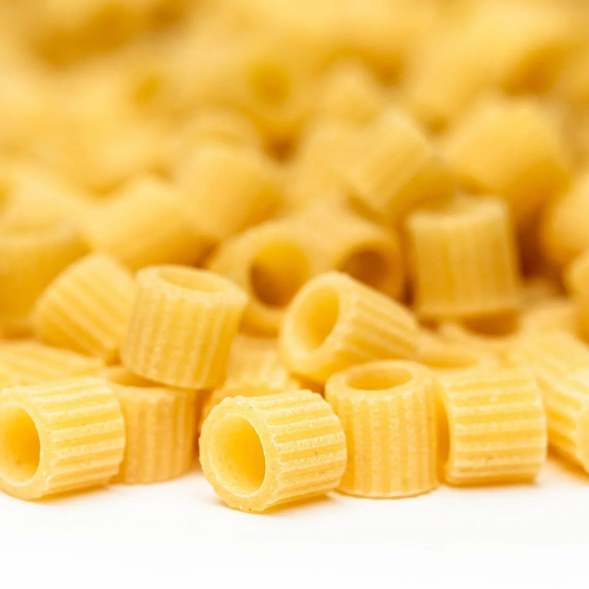 Short ribbed pasta tubes, artisan-made, all-natural, premium quality, keto-friendly
