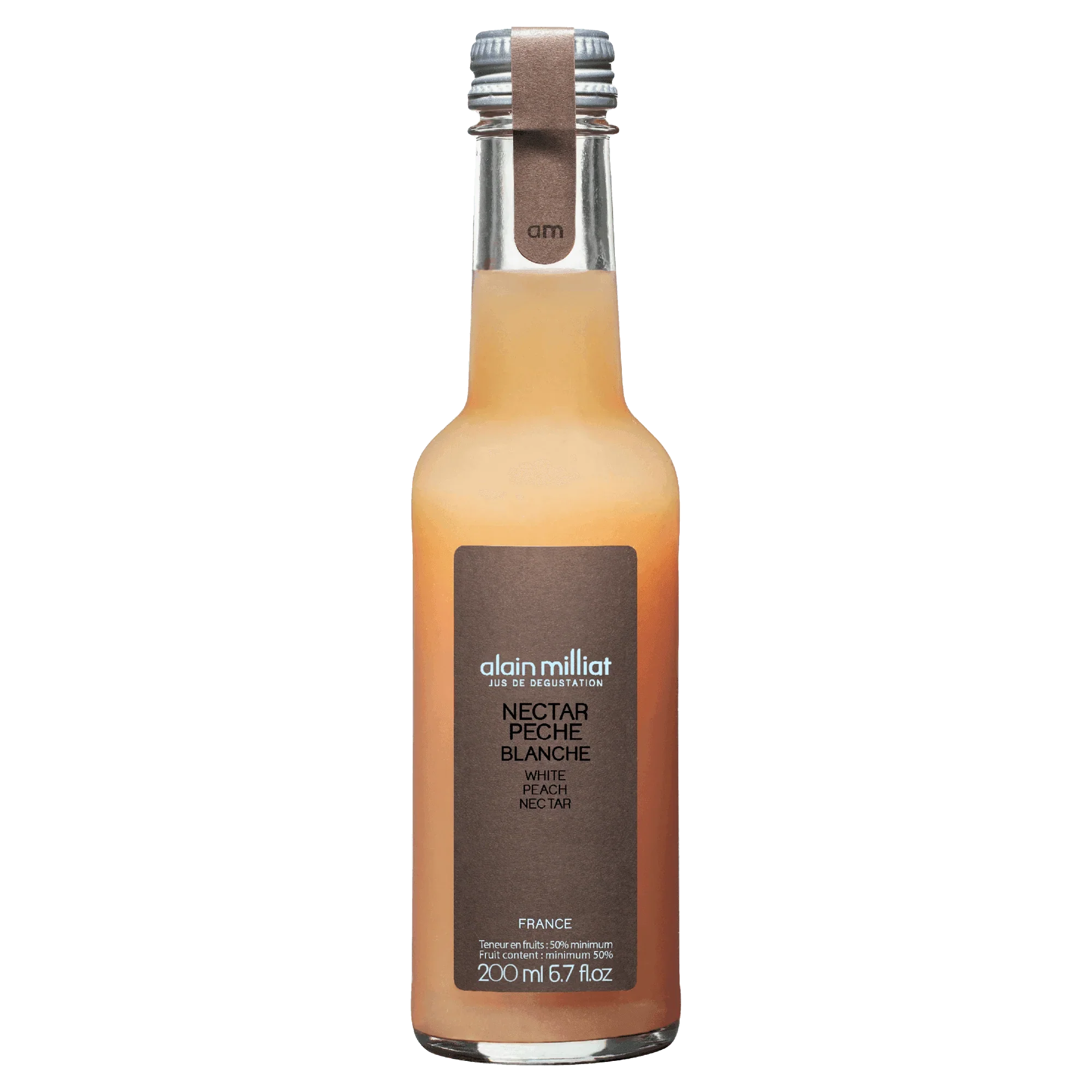 White Peach Nectar by Alain Milliat, 6.7 fl oz | GMO-Free