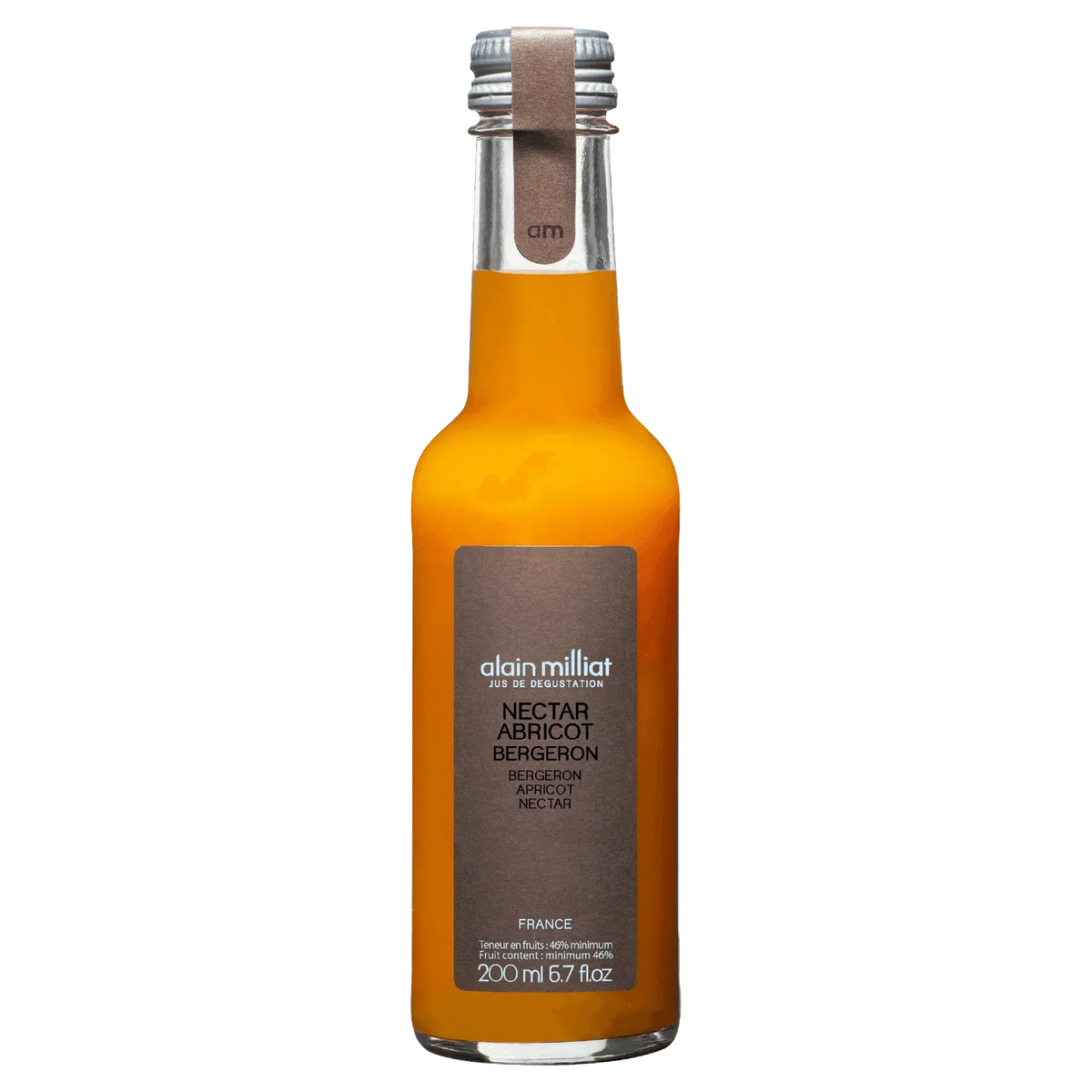 Alain Milliat Apricot Nectar, 200ml French premium fruit juice, artisan-made, all-natural, gluten-free