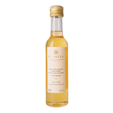 Plantin White Truffle Flavoured Sunflower Oil, 250ml artisan culinary oil for gourmet cooking
