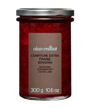 Strawberry 'Sengana' Extra Jam by Alain Milliat, 10.6 oz (300g) | GMO-Free | Imported from France
