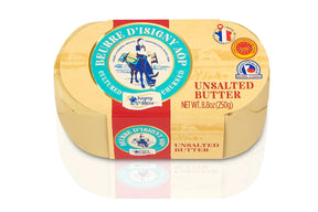 Unsalted Churned Isigny Butter by Isigny Ste-Mere (8.8 oz) | Additive-Free | Imported from France - The French Pantry