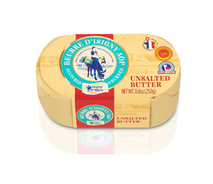 Unsalted Churned Isigny Butter by Isigny Ste-Mere (8.8 oz) | Additive-Free | Imported from France