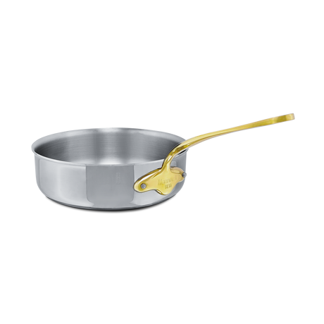 Mauviel 1830 M'COOK B 5-Ply Saute Pan With Brass Handle