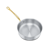 Mauviel 1830 M'COOK B 5-Ply Saute Pan With Brass Handle
