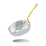 Mauviel 1830 M'COOK B 5-Ply Chef Pan With Lid, Brass Handle