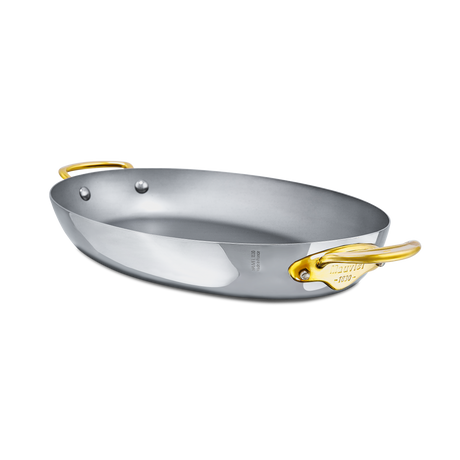 Mauviel 1830 M'COOK B 5-Ply Oval Pan With Brass Handles