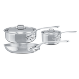 Mauviel 1830 M'COOK 5-Ply 5-Piece Cookware Set With Cast Stainless Steel Handles