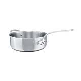 Mauviel 1830 M'COOK 5-Ply Saute Pan With Lid With Helper Handle, Cast Stainless Steel Handle, 6.2-Qt