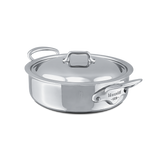 Mauviel 1830 M'COOK 5-Ply Rondeau With Lid, Cast Stainless Steel Handle