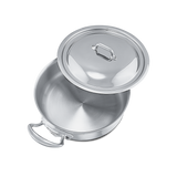 Mauviel 1830 M'COOK 5-Ply Rondeau With Lid, Cast Stainless Steel Handle