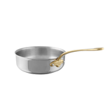 Mauviel 1830 M'COOK B 5-Ply Saute Pan With Brass Handle
