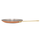 Mauviel 1830 M'Heritage M'150 B Copper Crepe Pan With Brass Handle, 10.2 In