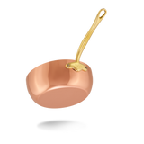 Mauviel 1830 M'Heritage M'150 B Copper Chef Pan With Lid and Brass Handle