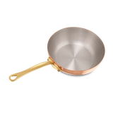 Mauviel 1830 M'Heritage M'150 B Copper Chef Pan With Lid and Brass Handle