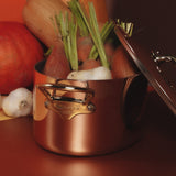 Mauviel 1830 M'Heritage M'150 B Copper Oval Stewpan With Lid, Brass Handles