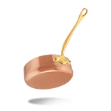 Mauviel 1830 M'Heritage M'150 B Copper Saute Pan With Lid, Brass Handle