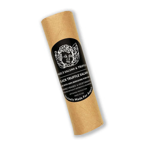 Black Truffle Salami by Angel's Salumi & Truffles (6.5 oz) | Hormone-Free, Antibiotic-Free